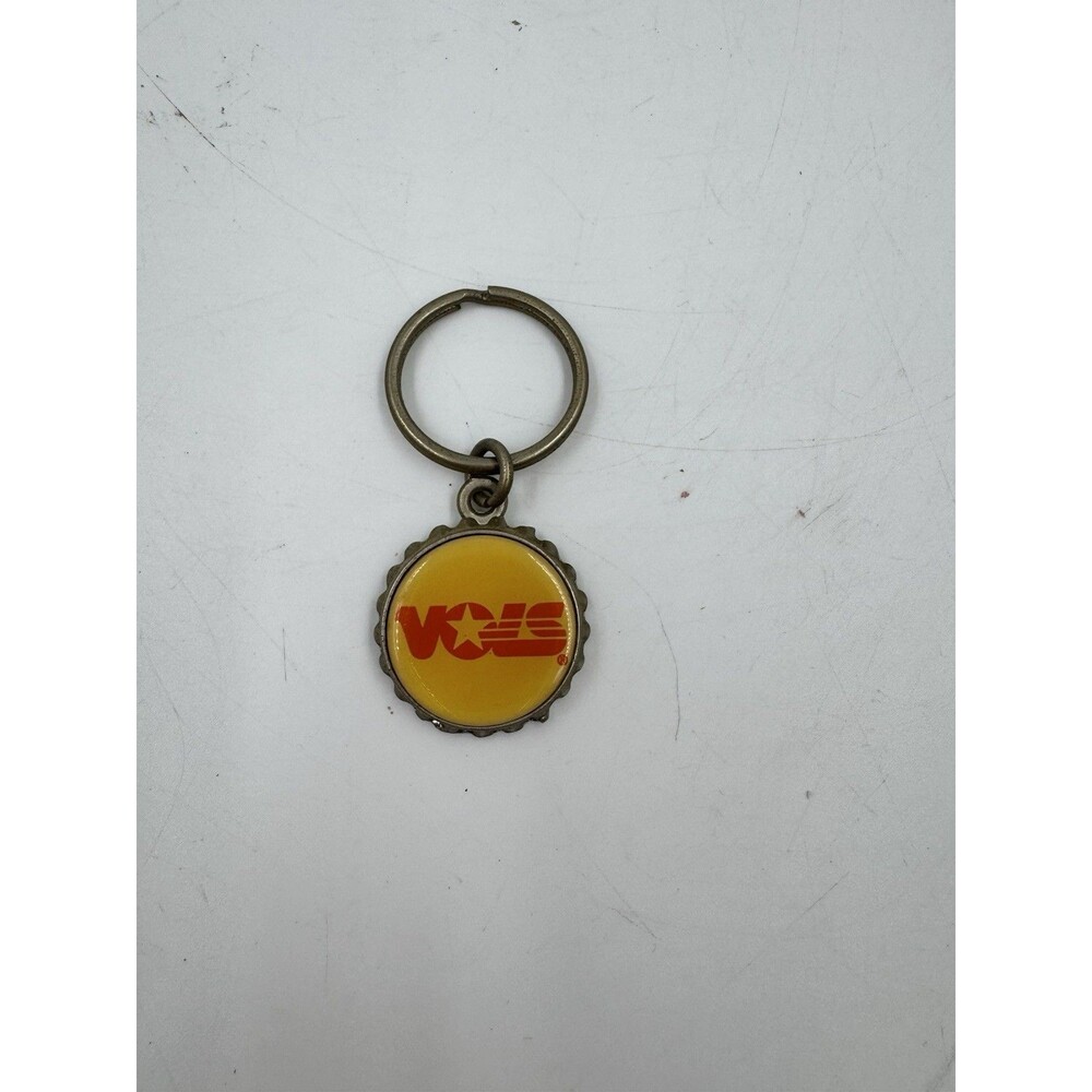Vintage Metal Tennessee VOLS Bottle Top Design Keyring